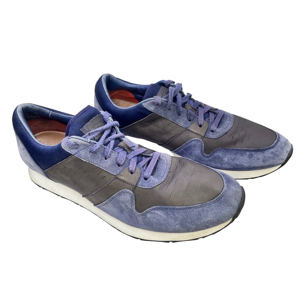 UGG Trigo Blue Suede Leather Low Top Shoes Sneakers KURU Insoles Mens Size 13